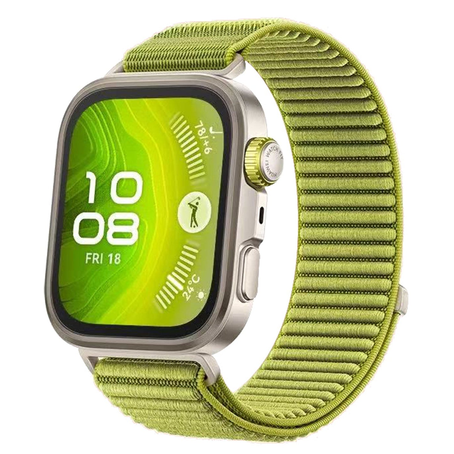Wilderness Mountain Pattern Nylon Loop Strap