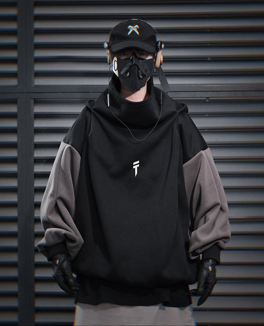 Sweat à capuche noir HiH51 T-Tech