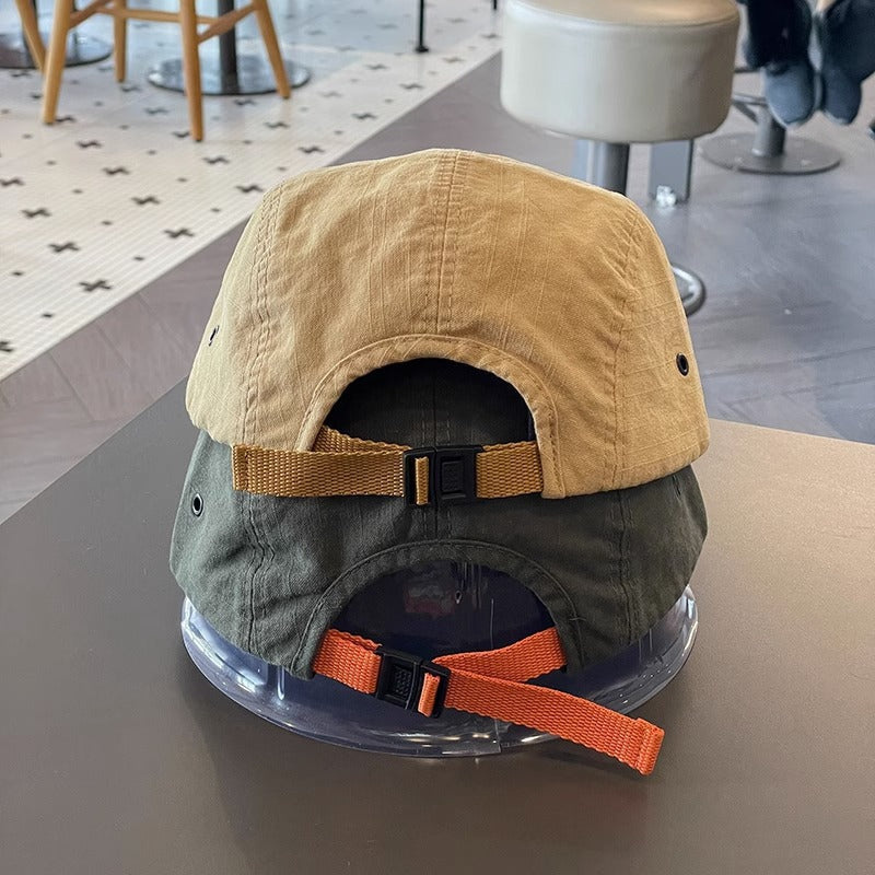 High-quality Japanese-style Baseball Cap With A Short Brim