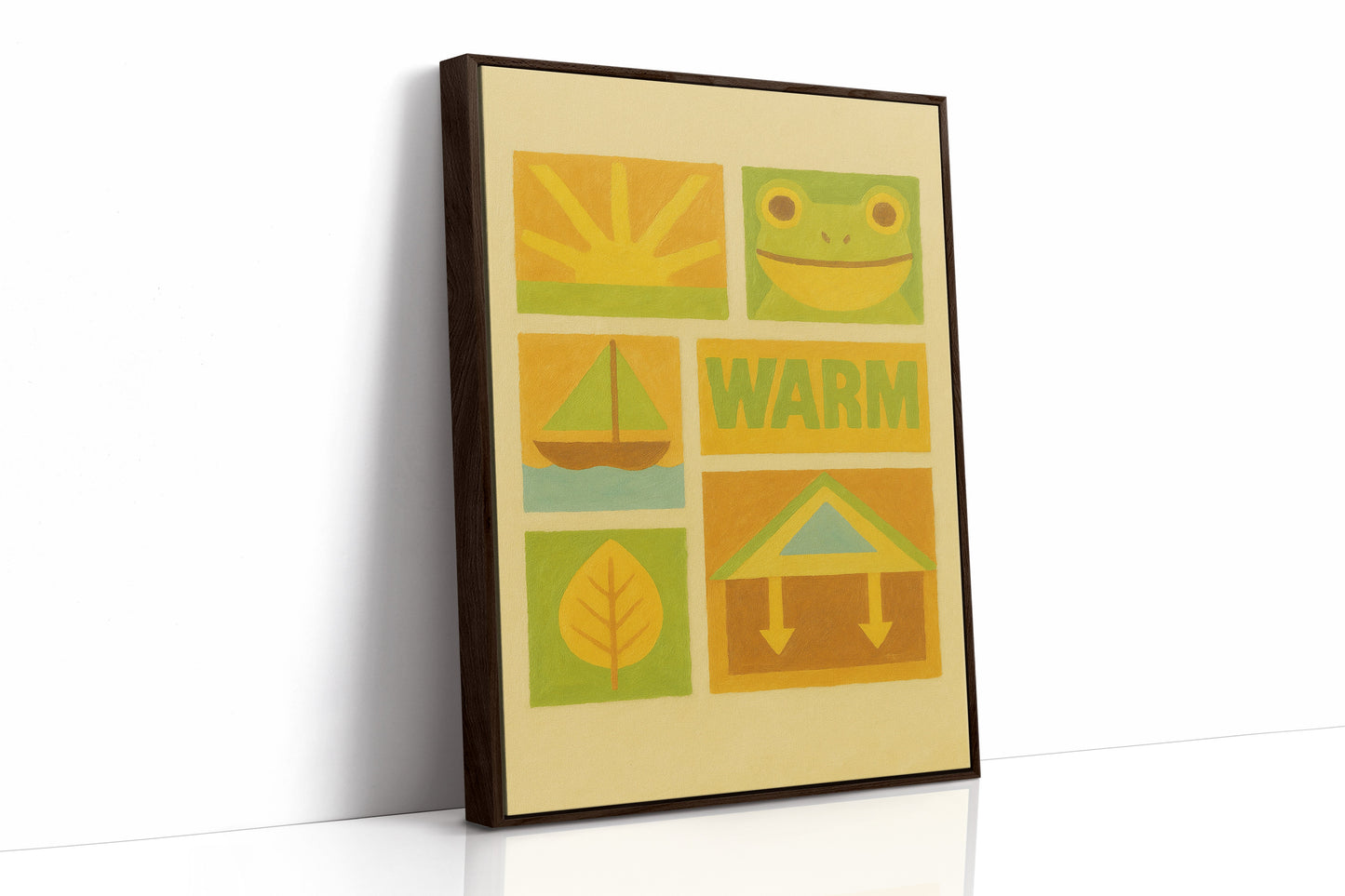 Warm Days with Frog and Sun