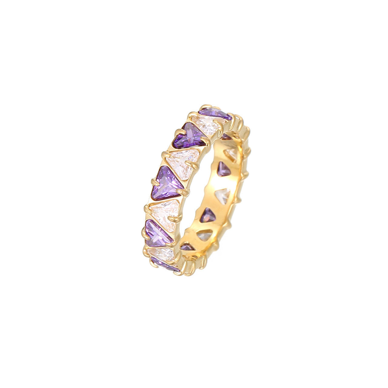 Fashionable Colorful Zircon Ring For Women