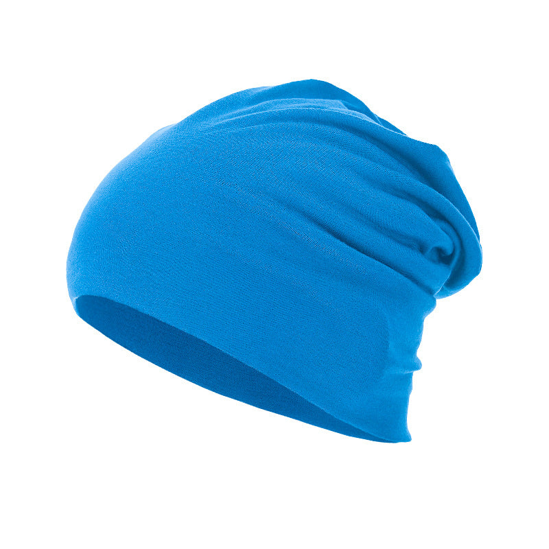 All-season, Versatile Solid-color Slouchy Beanie With A Knitted Wrap-around Design