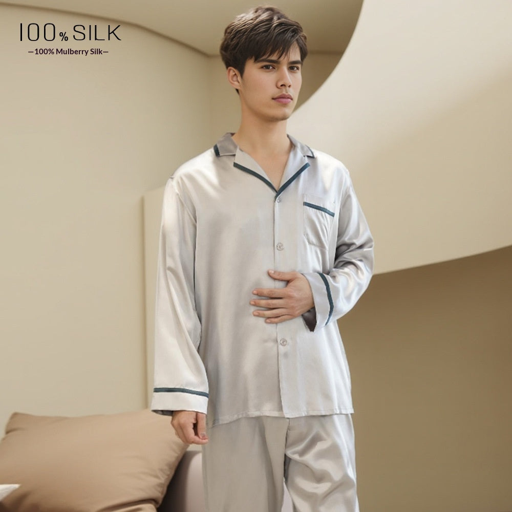 Mumi Heavyweight Silk Pajamas For Men