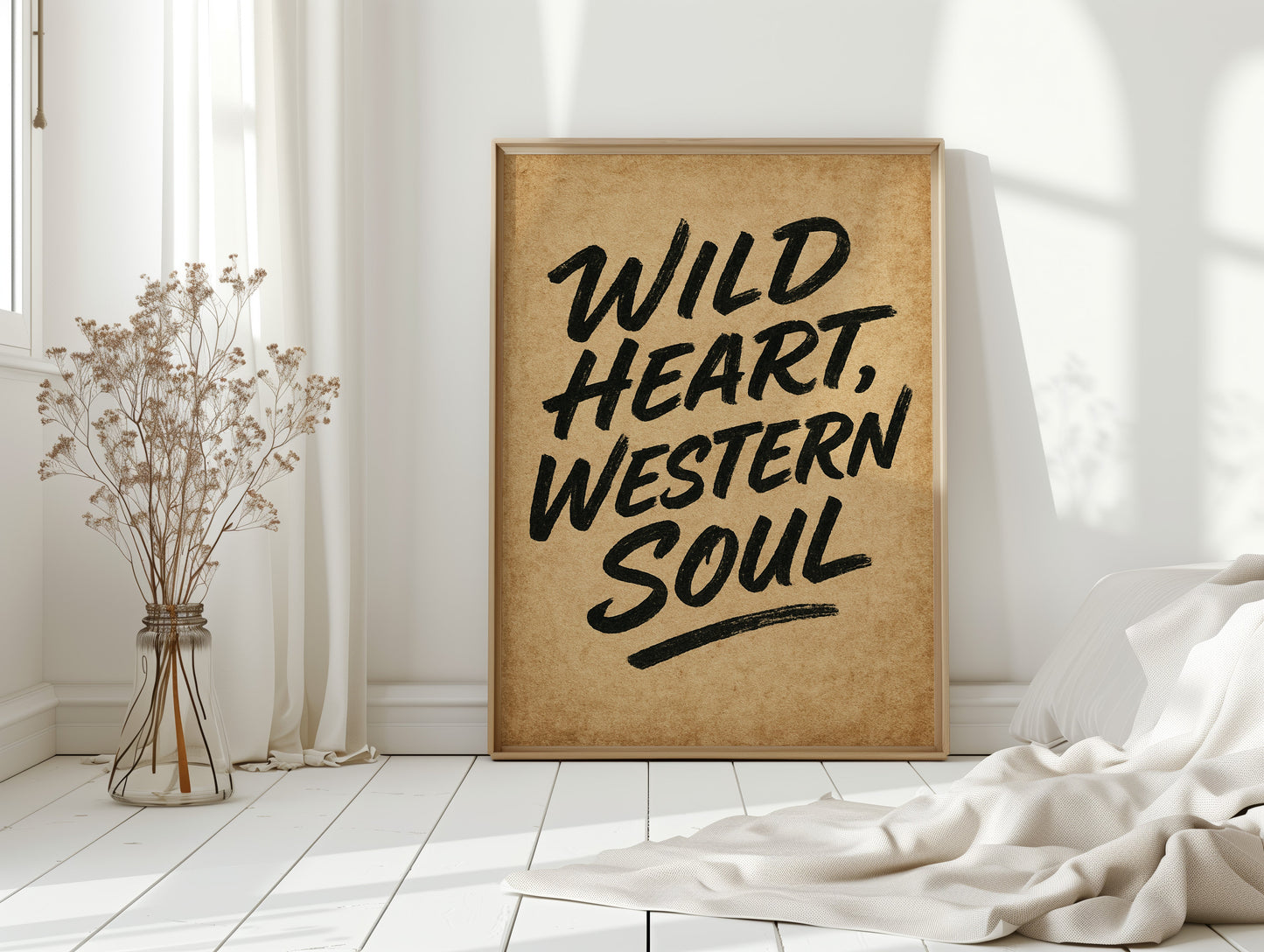 Druck "Wild Heart Western Soul"
