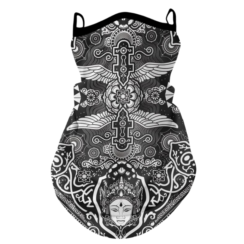 Motorcycle Riding Sun-protection Face Mask Ear-loop Headscarf
