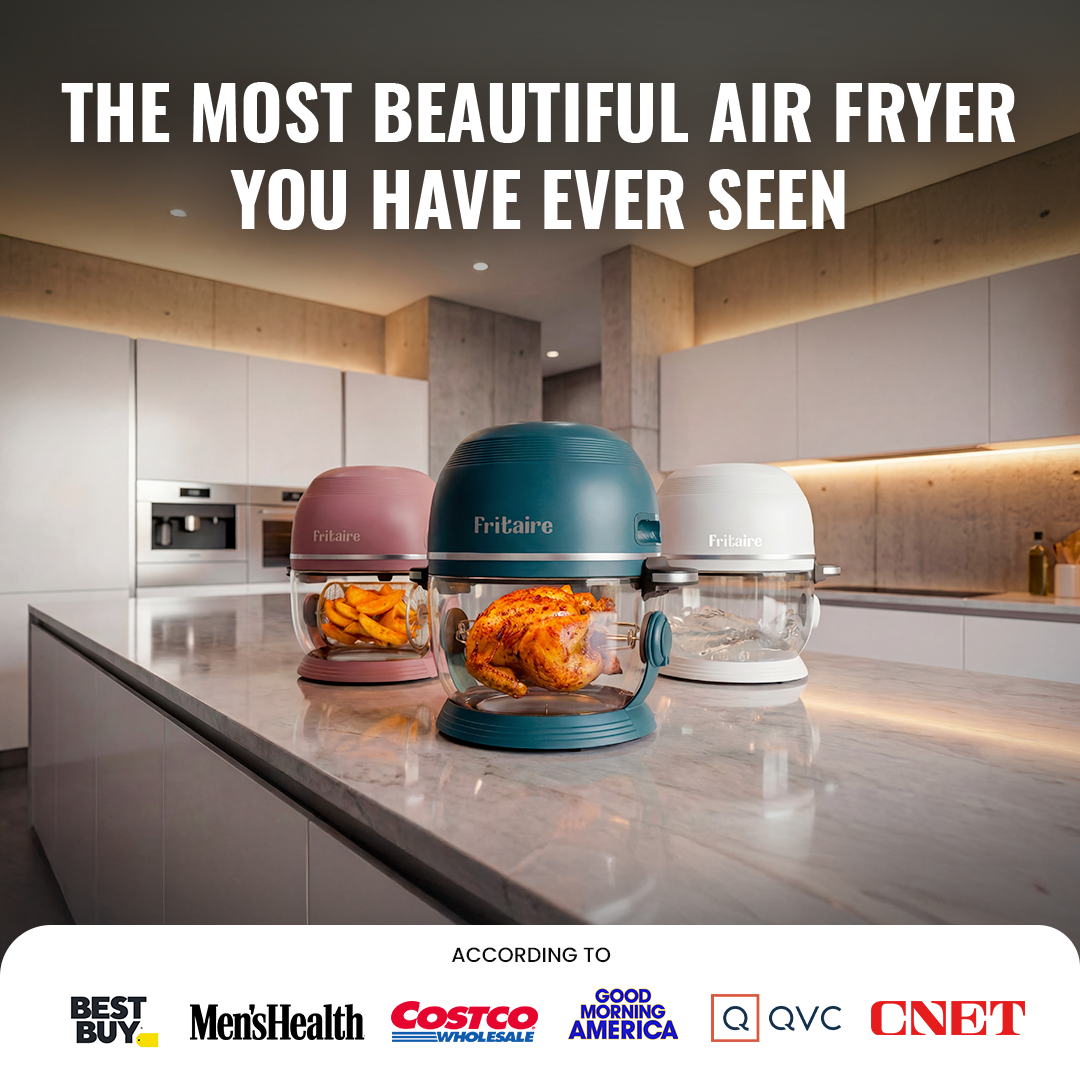 Fritaire Self-Cleaning Air Fryer™ | Non-Toxic 9-in-1 Glass Bowl | Lavender