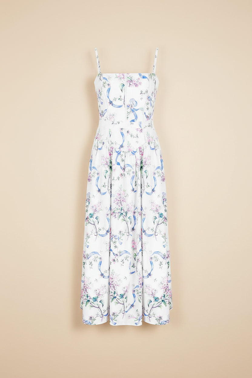Printed Strapless Backless Maxi Dress – Fitted Long Dress