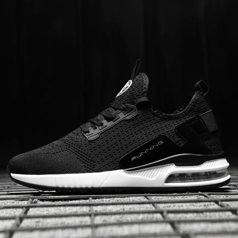 Womens Light Weight Running Sneakers Air Sole Breathable High Quality Sport Women Mesh Running Casual Slip On Flats Comfortable Walking Air Cushion Sneakers