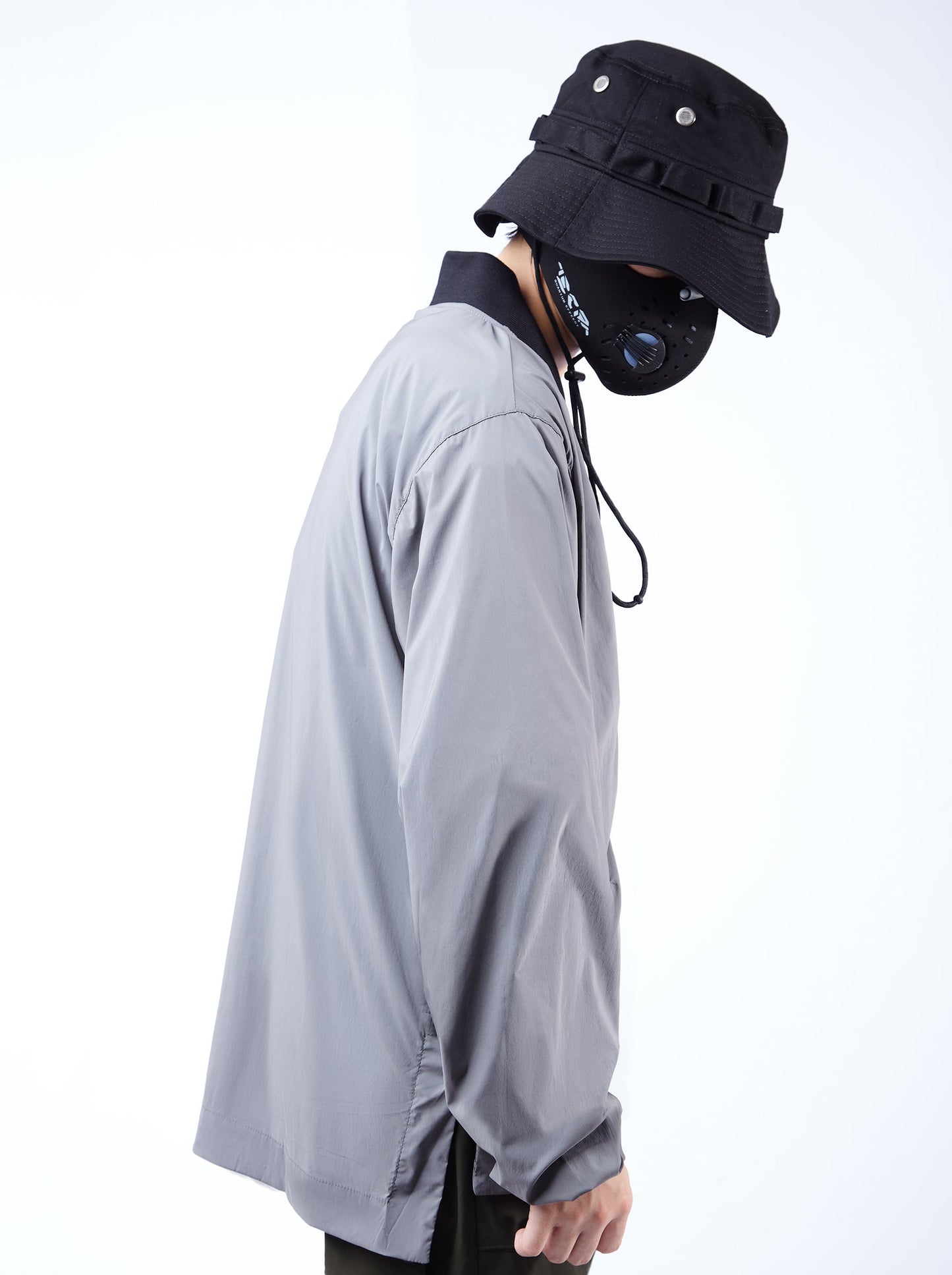 Chemise kimono APT2809 grise
