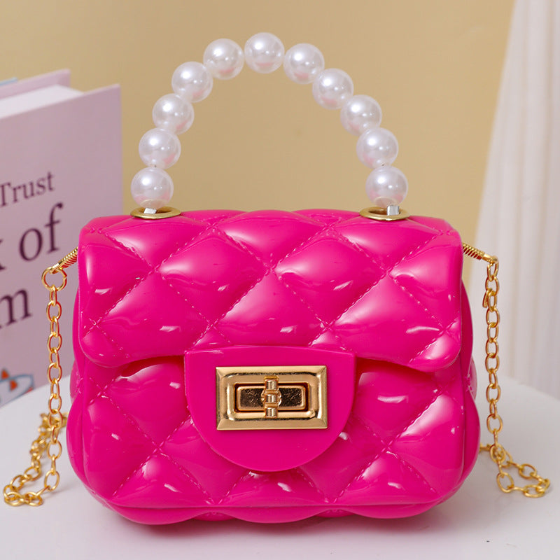 Handheld Candy Bag Solid Color Single Shoulder Strap