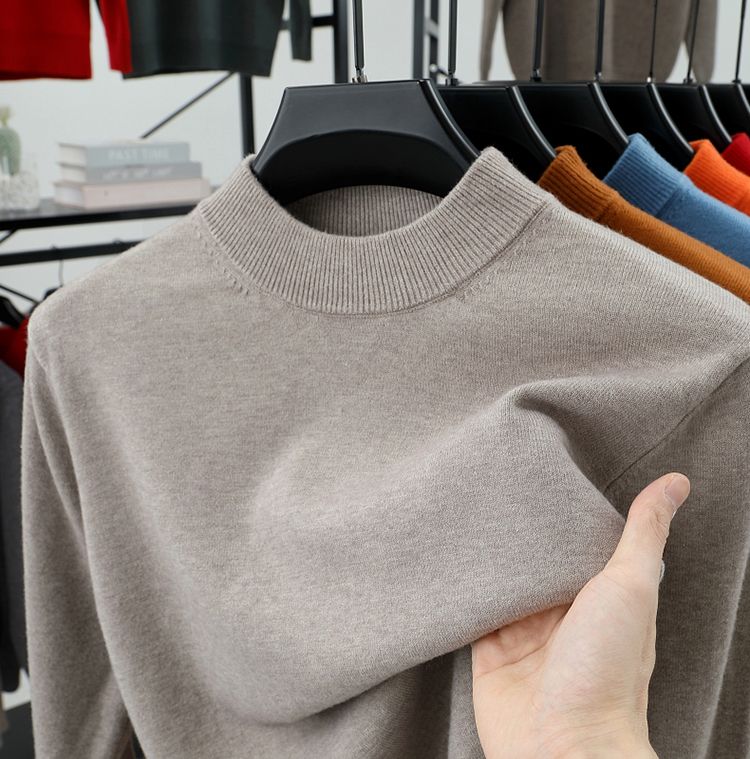 Mens Mock-Neck Sweater Base Layer