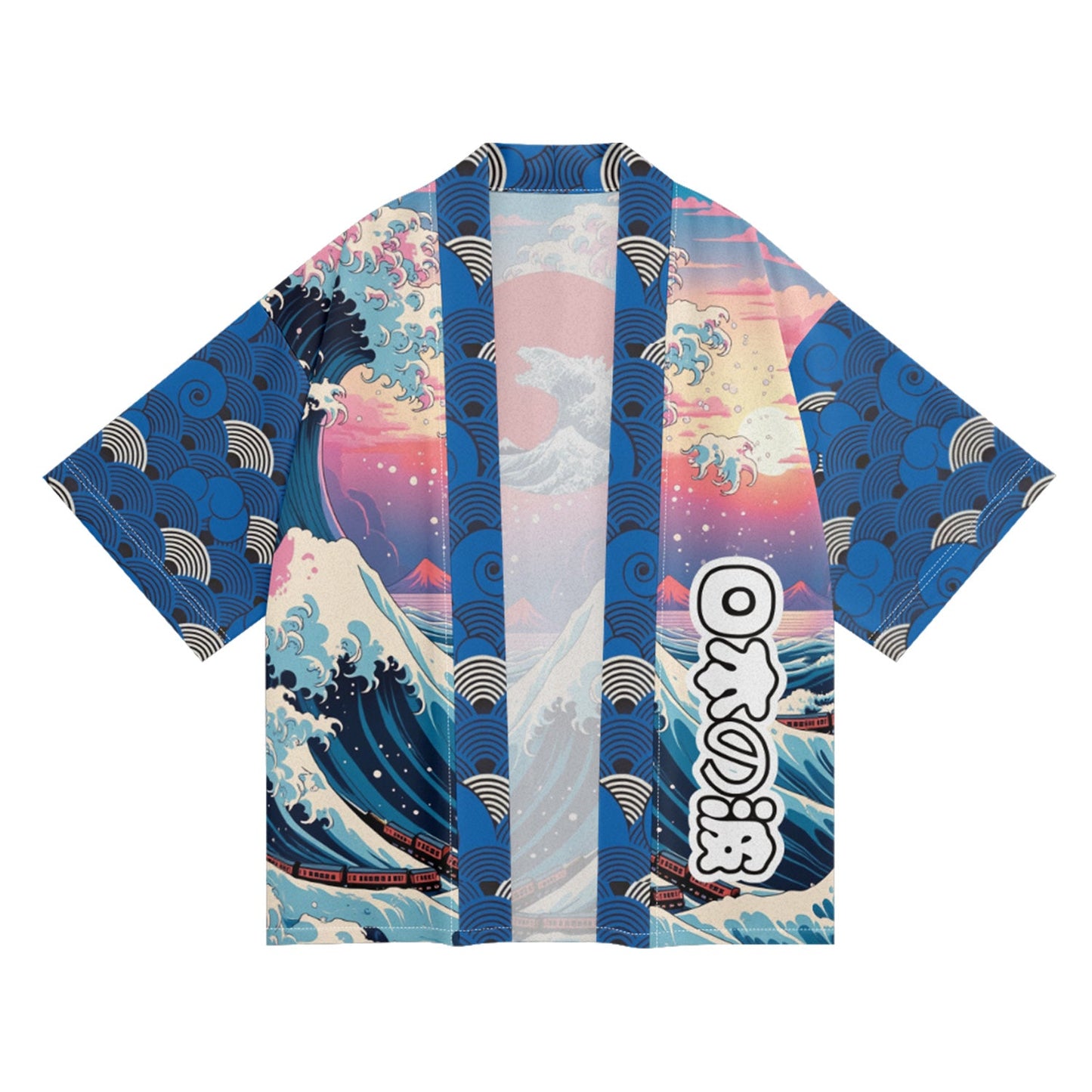 K24 Kimono Blaue Wellen