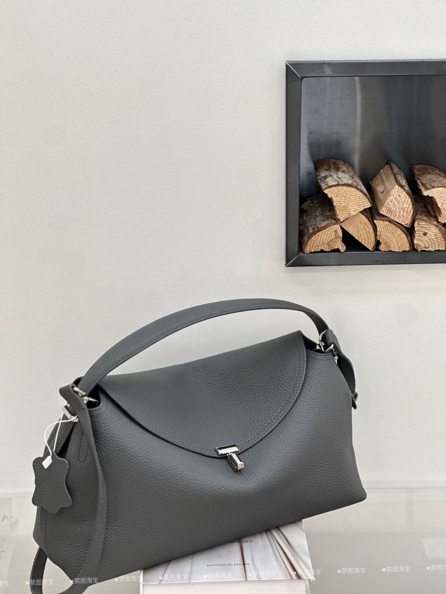 Genuine Leather Women's Bag, Cross-border High-end T-shaped Lock, Large-capacity Shoulder And Handbag, Top-layer Cowhide Underarm Bag