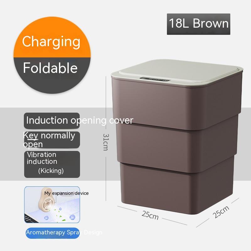 Smart Trash Can with Lid Automatic Induction