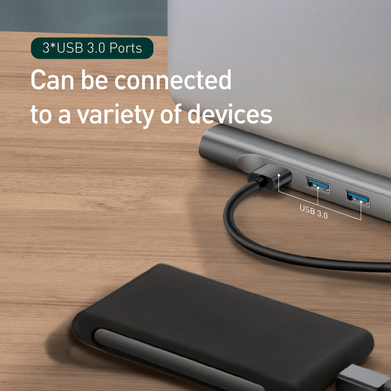 10-Port HDMI VGA USB Hub Docking Station with Cooling Bracket