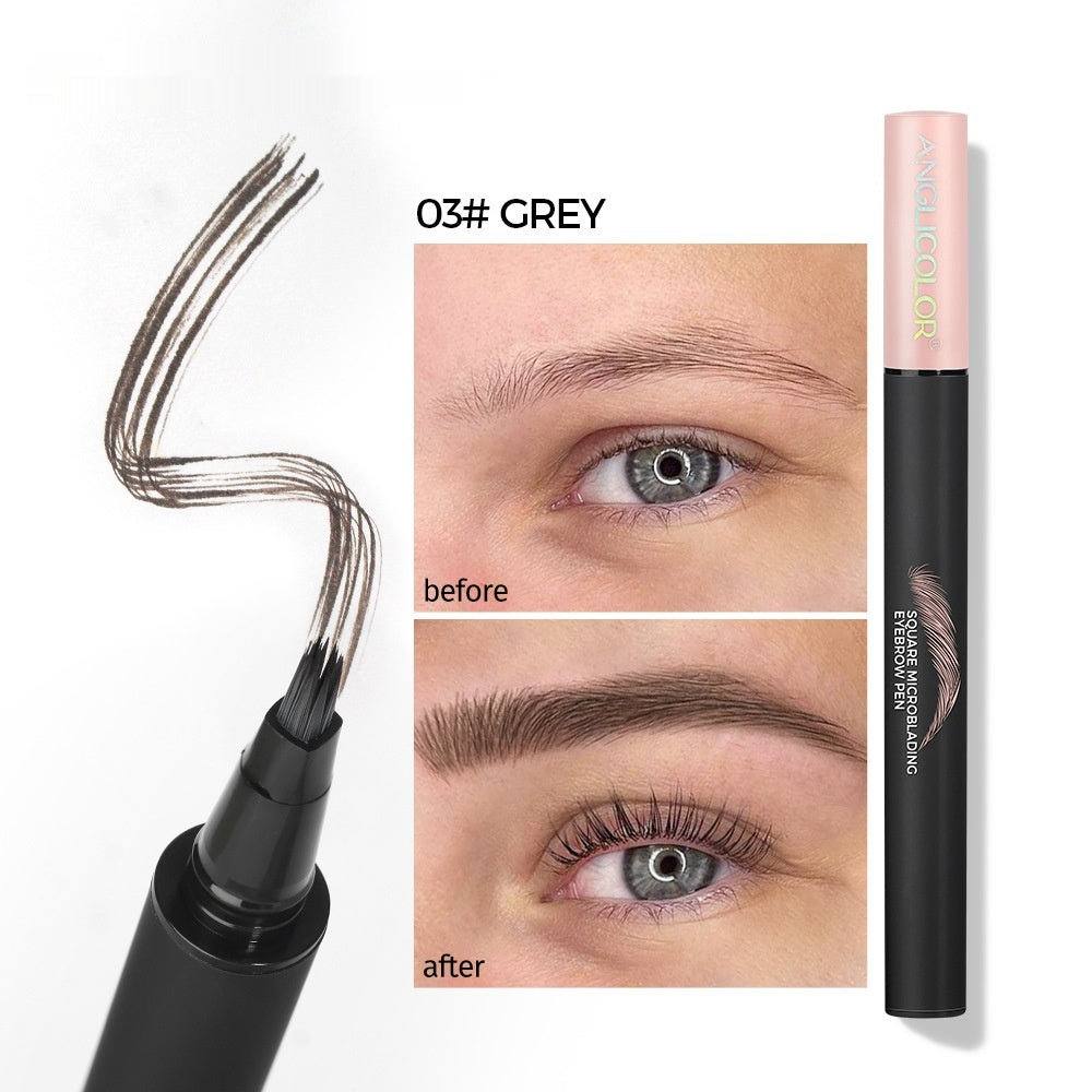 Multi-fork Liquid Eyebrow Pencil Wild Eyebrow Waterproof And Sweat-proof