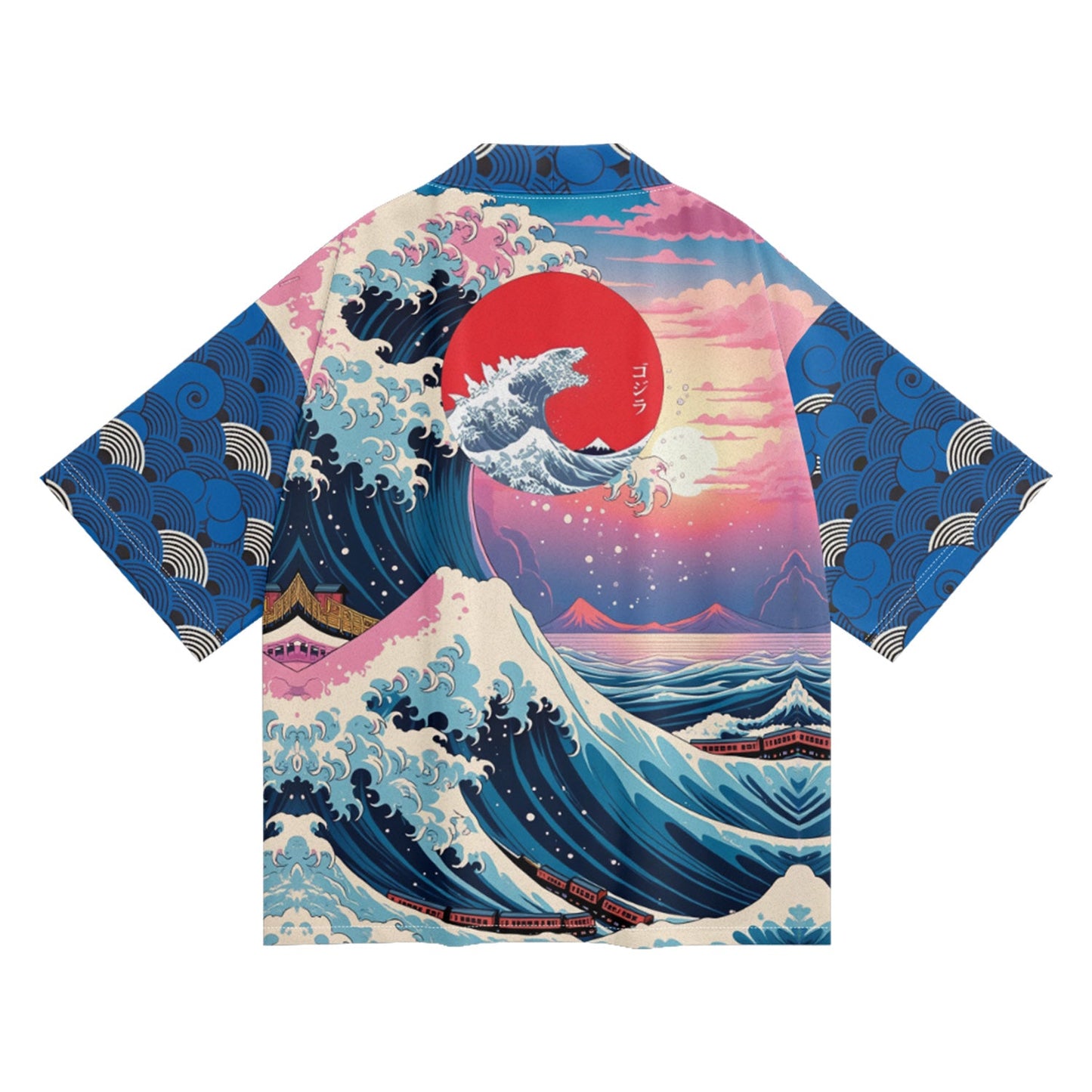 K24 Kimono Blaue Wellen