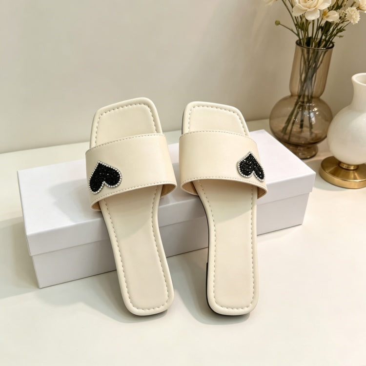 New Arrival One Strap Slippers For Women, Casual Soft Sole Flat Beach Sandals