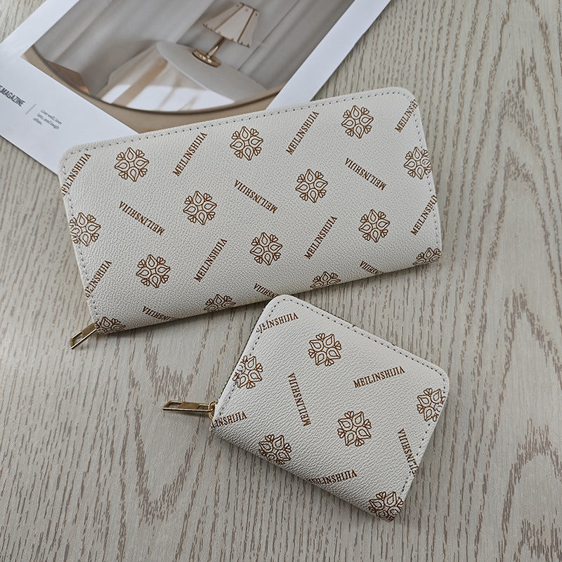 Simple And Stylish Single-zip Multi-cardholder Coin Purse