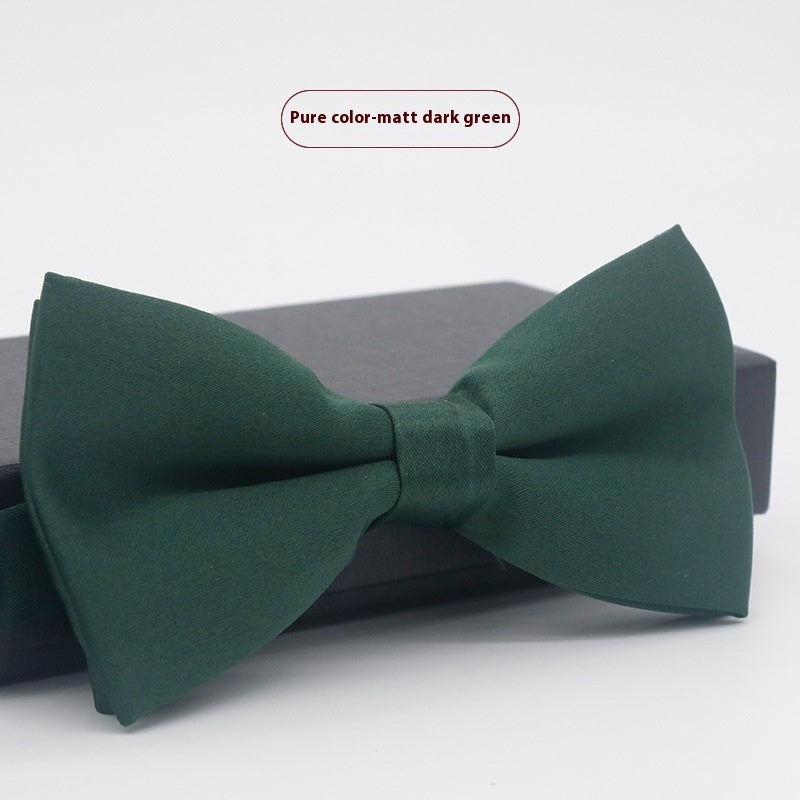 Men's Solid Color Formal Wear Wedding Business Casual Groom Groomsman Bow Tie