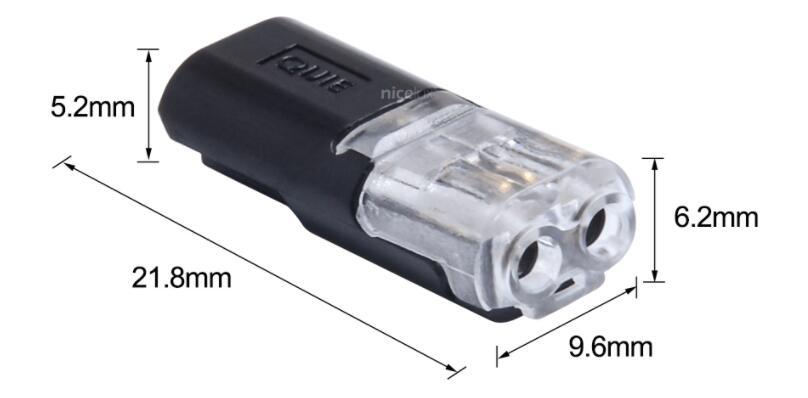 Transparent H Type Terminal Buckle