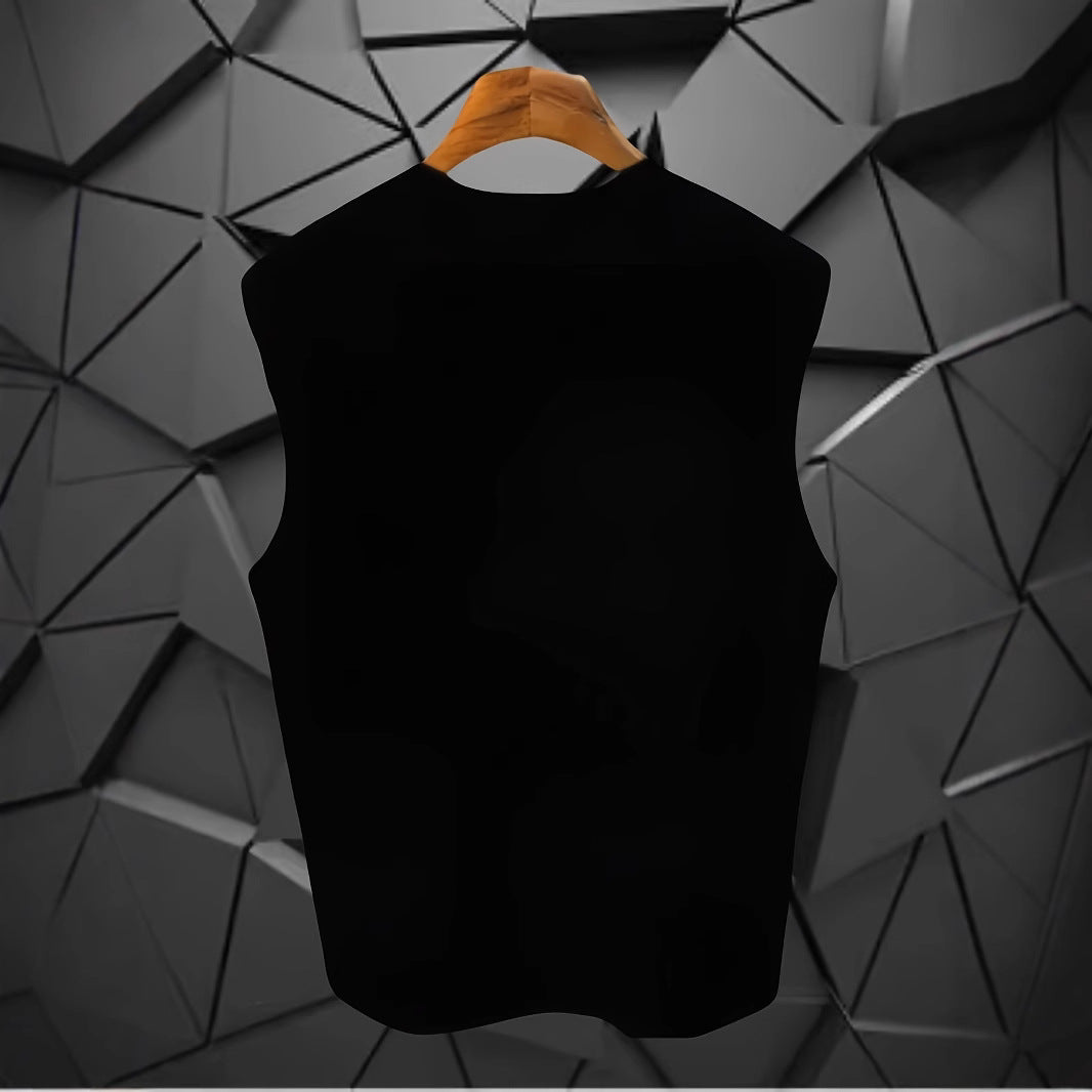 Fashionable Mens Sleeveless Printed Top