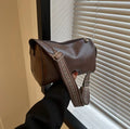 Niche Design Versatile Wide Strap Crossbody Bag For Women, New Vintage Fashion Single Shoulder Boston Pillow Handbag
