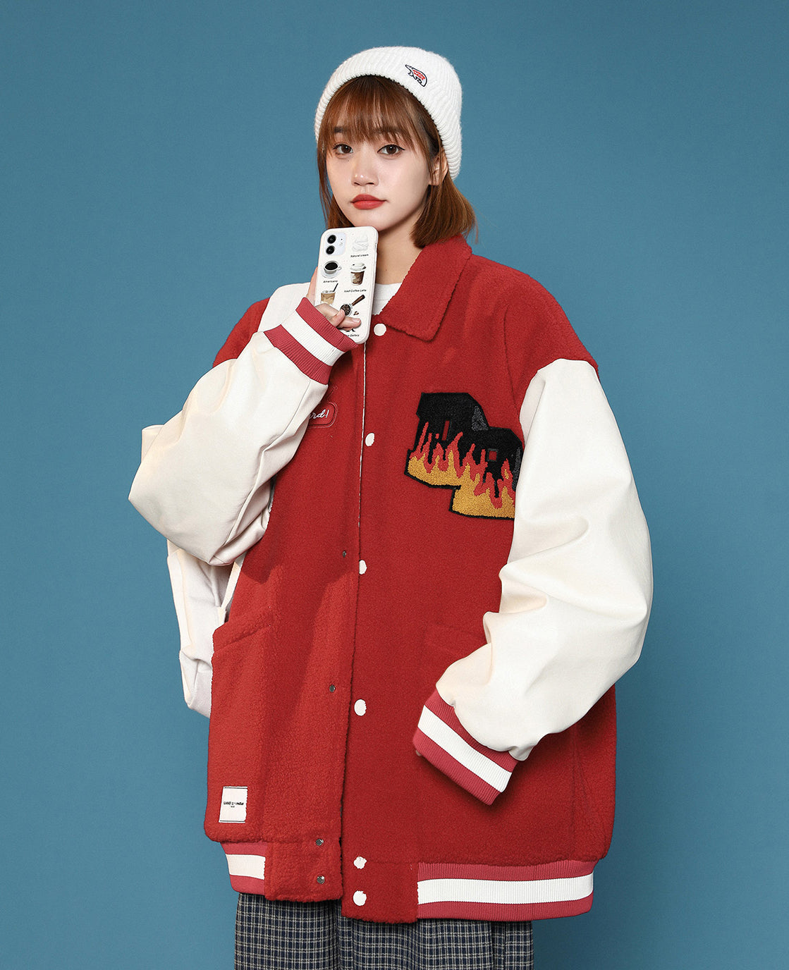 Blouson teddy femme