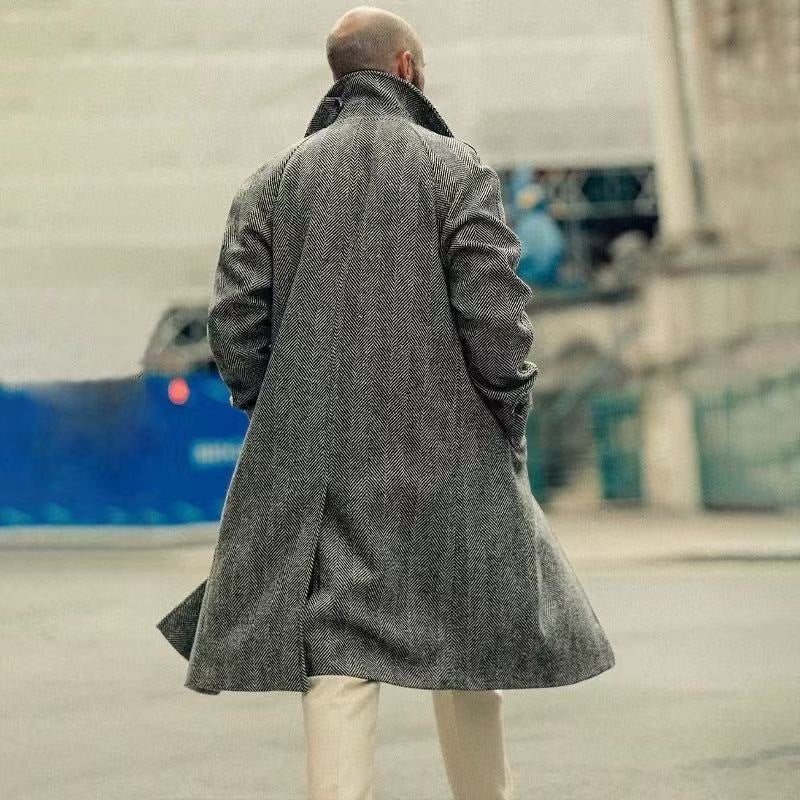 Loose-fitting Casual Cashmere Wool Coat