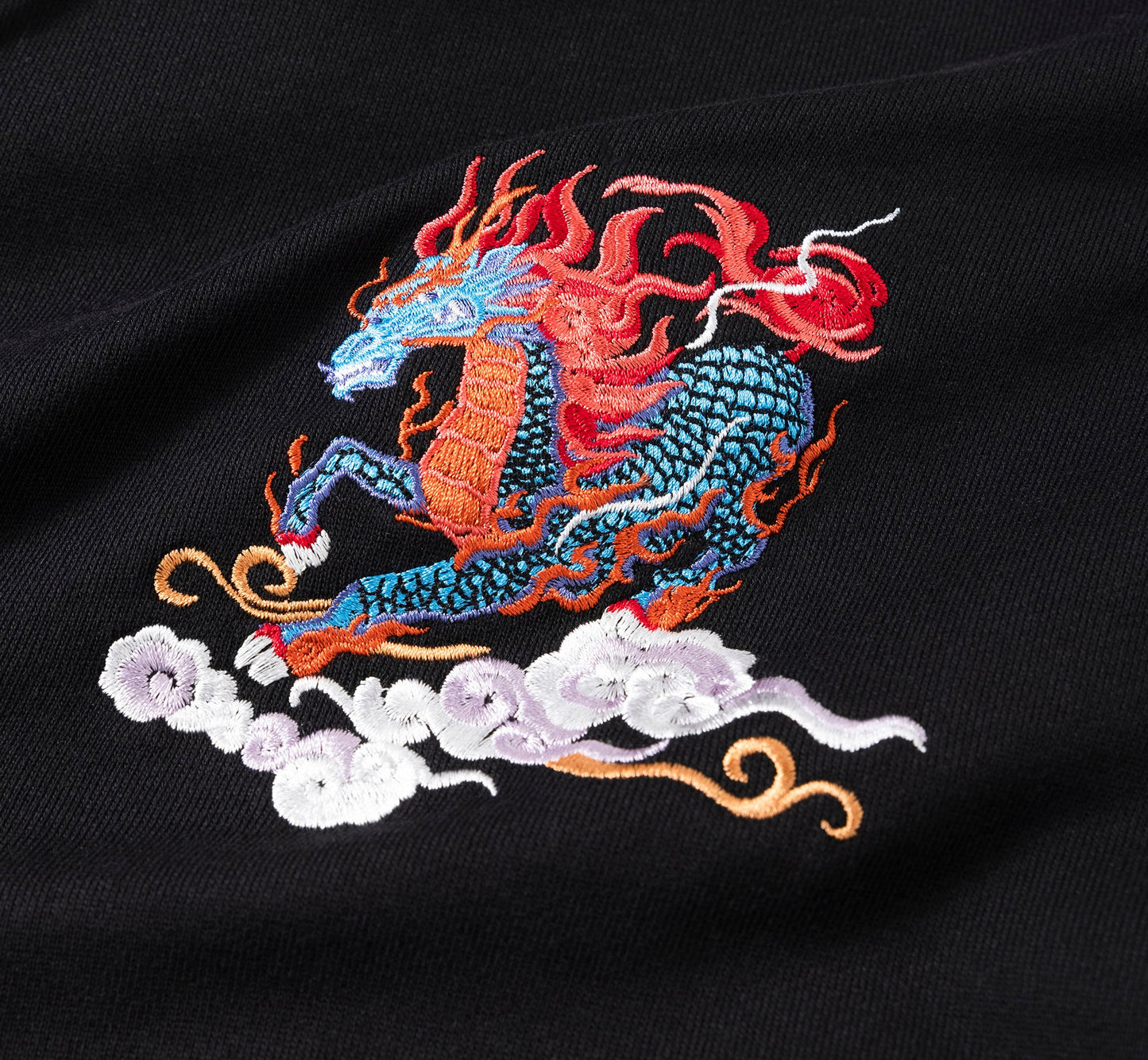 Sweat à capuche brodé Demon Horse KH9240