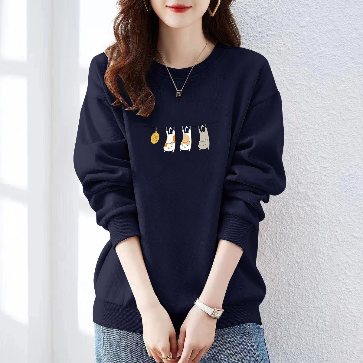 Womens FallWinter Designer Crewneck Sweatshirt For A Stylish Warm Look