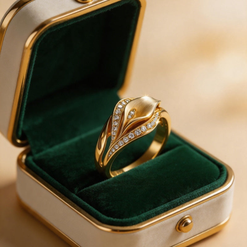 Zircon Flower Ring - Fashionable And Popular Finger