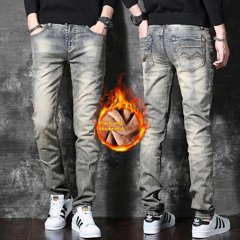 American Retro Heavy Fleece Padded Jeans