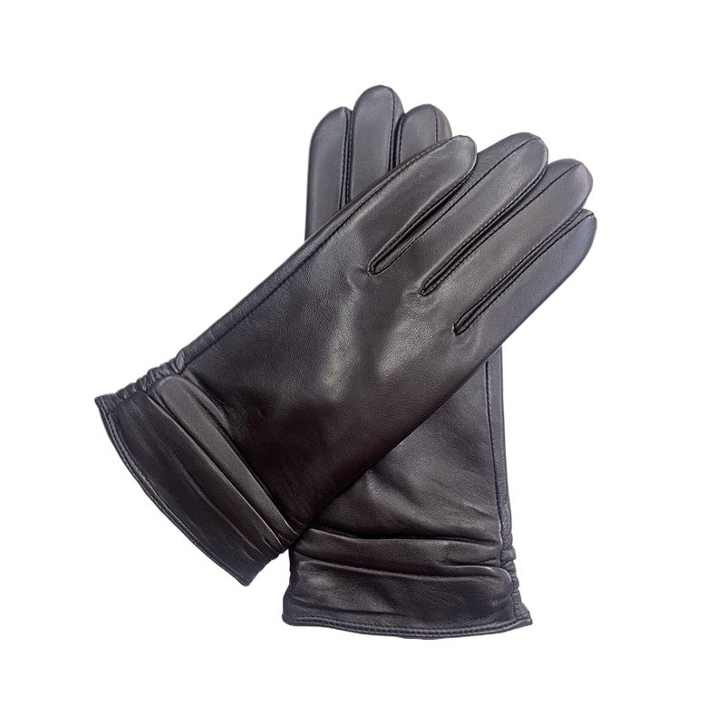 Women's Color Sheepskin Gloves Touch Screen
