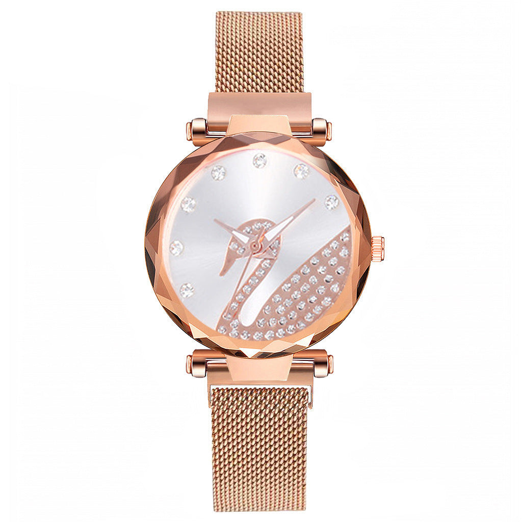 Starry Sky Womens Watch Lazy Little Swan Ladies Timepiece