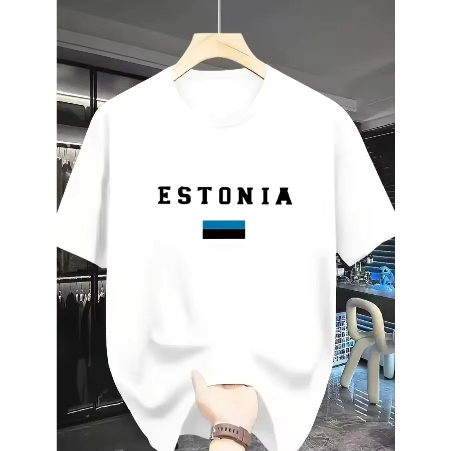Printed Casual Loose-fitting Breathable Thin Short-sleeve Top