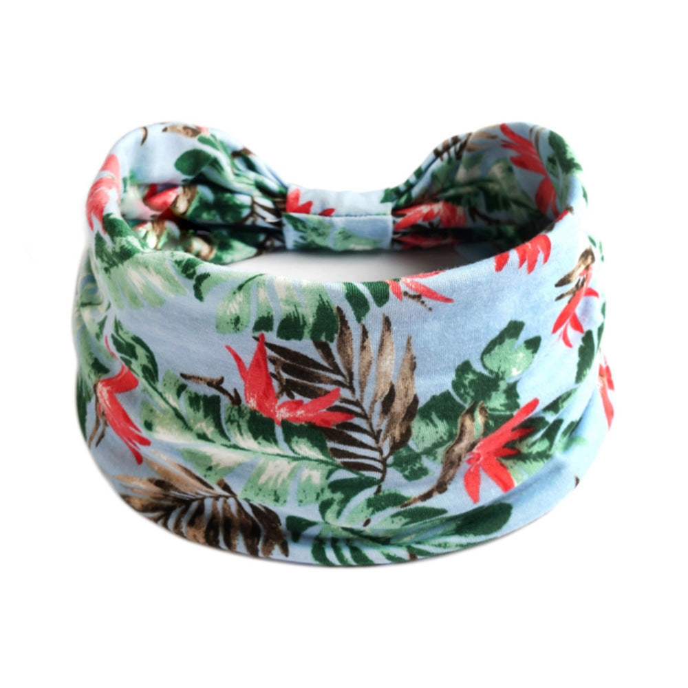 Bohemian Cashew Yoga Sports Headband Antiperspirant Absorbent Elastigirl