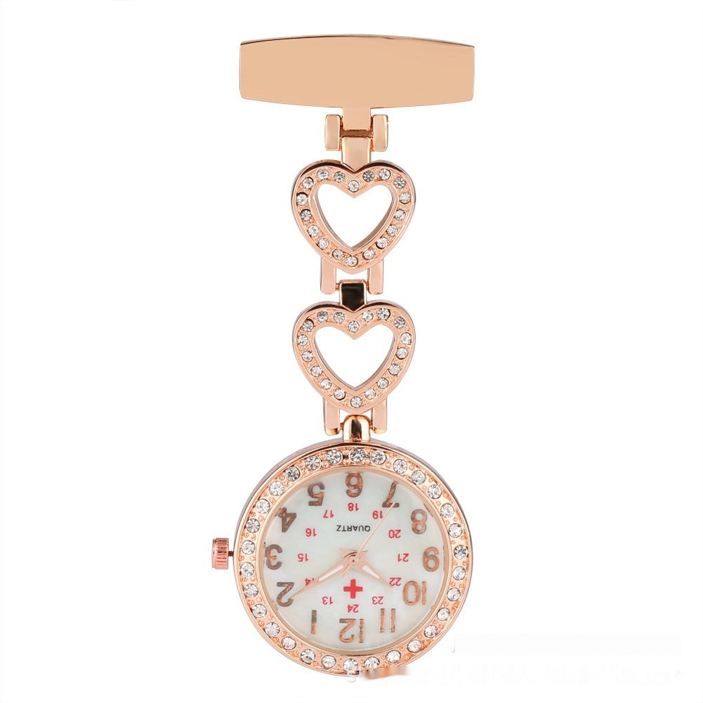 Diamond Nurse Pocket Watch