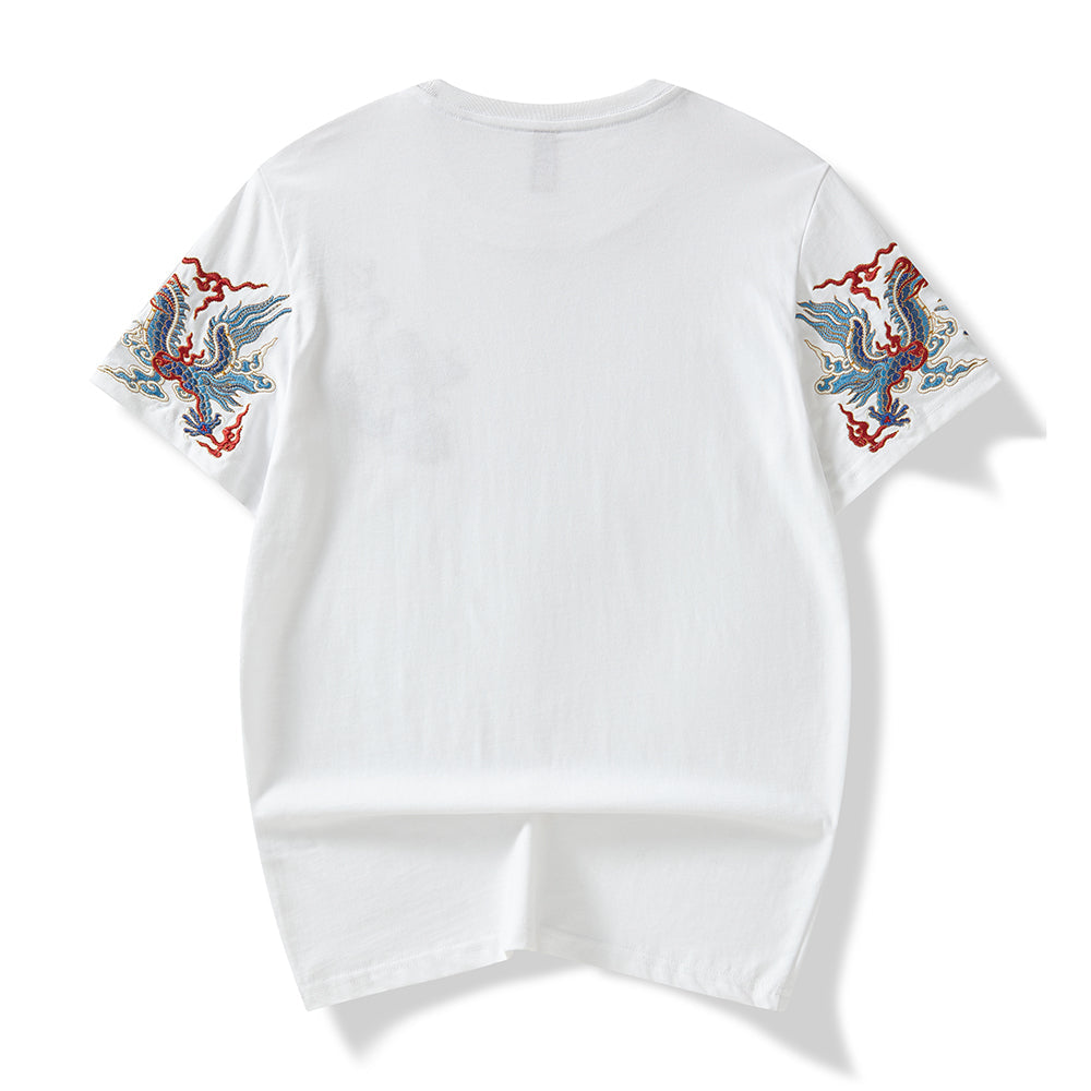 KH691 T-Shirt mit „Raging Dragons“-Stickerei