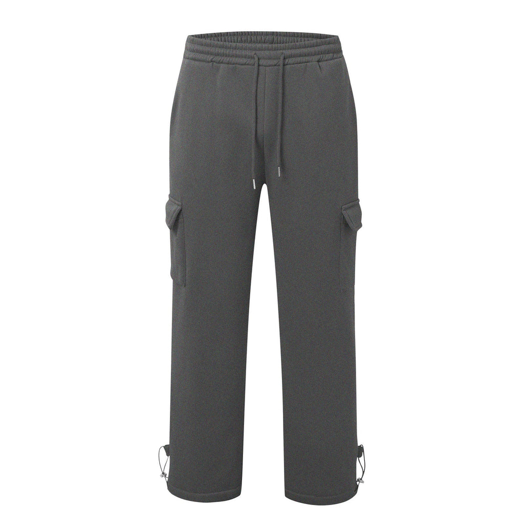 Ankle-Tightening Loose Sweatpants With Multiple Pockets And Drawstrings