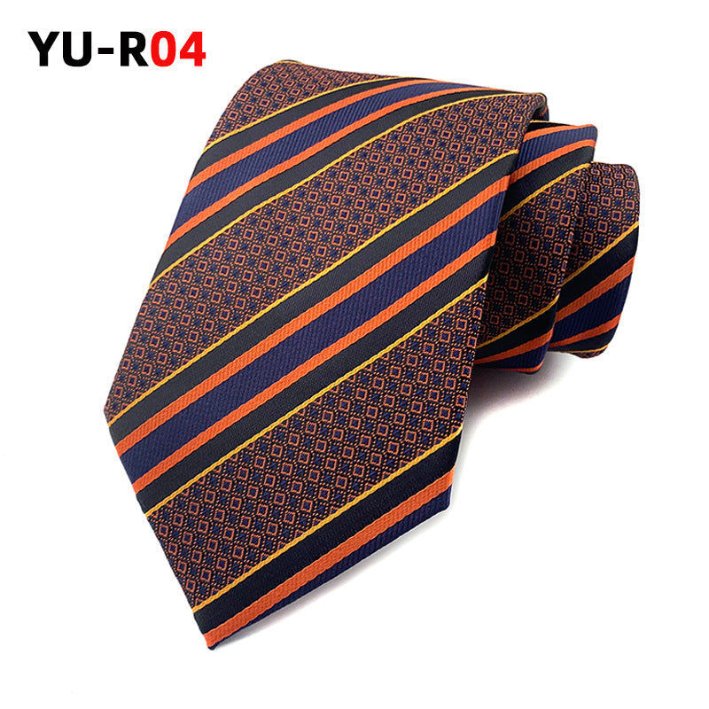 British Gentleman-style Striped Mens Tie For Suiting And Streetwear Coordination