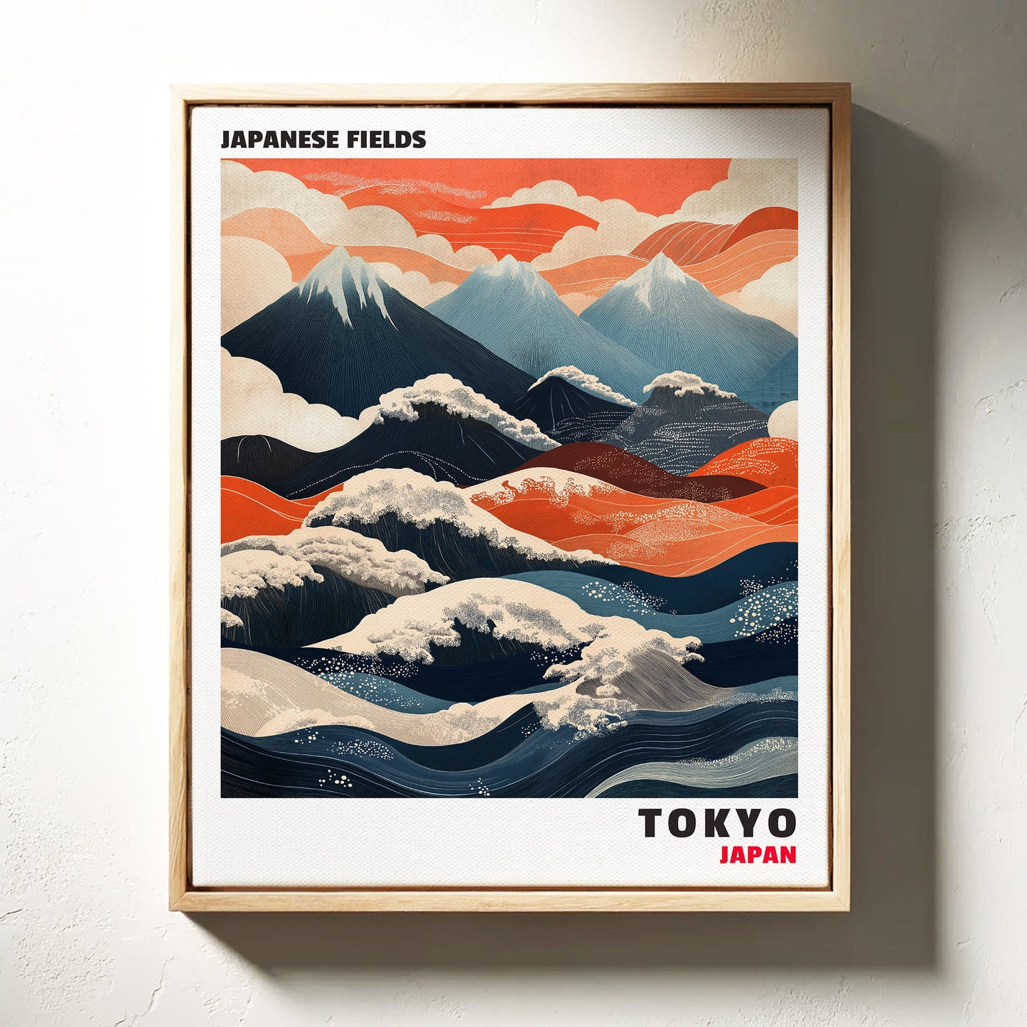 Champs japonais – Harmonie entre montagne et vague