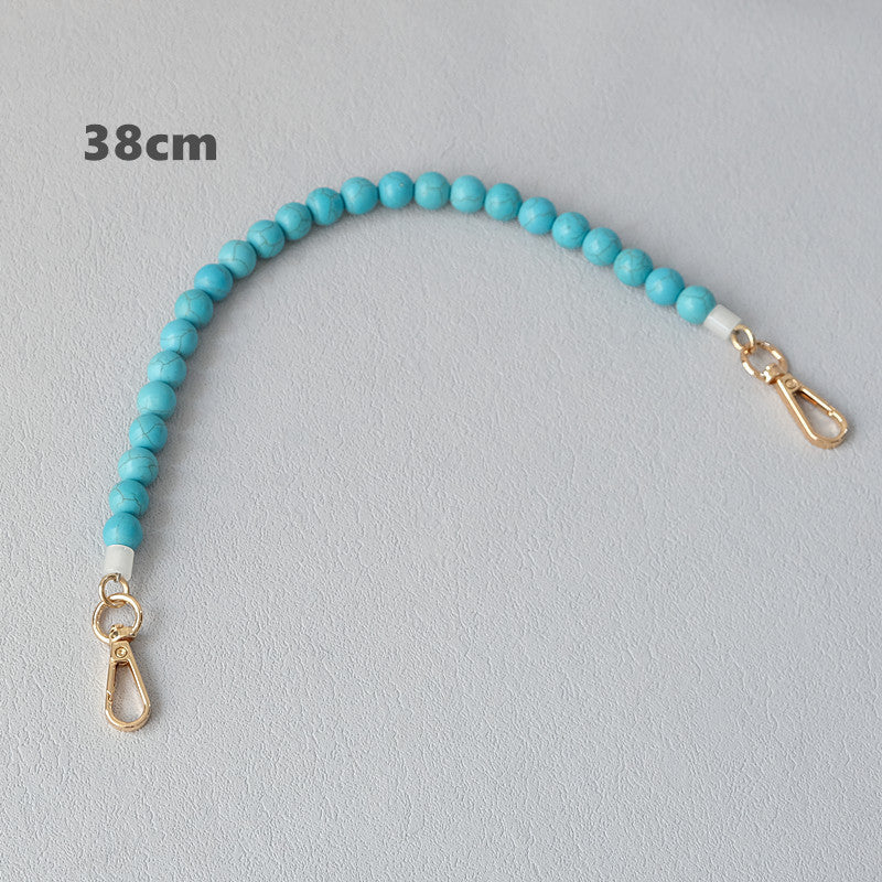 Vintage Turquoise Bag Chain Resin Chain