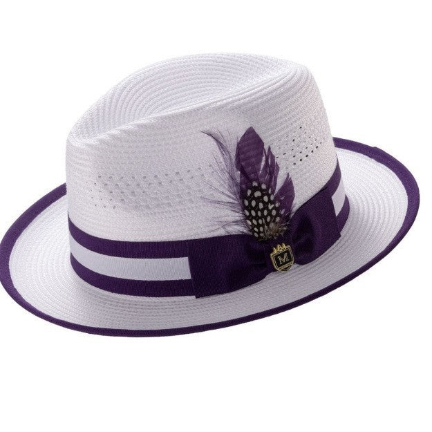 New Colorful Feather Jazz Hat For Sun Protection