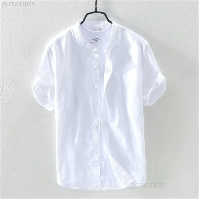 Breathable Comfortable Resort-style Ombre Short-sleeve Shirt