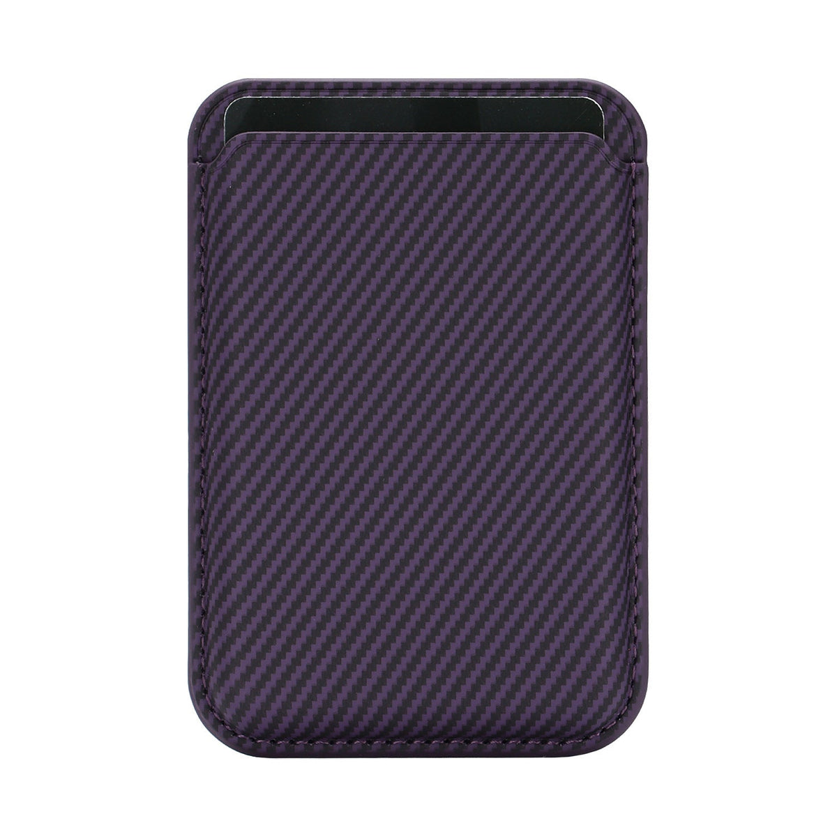 Ultra-thin Magnetic Carbon-fiber-pattern Card Holder