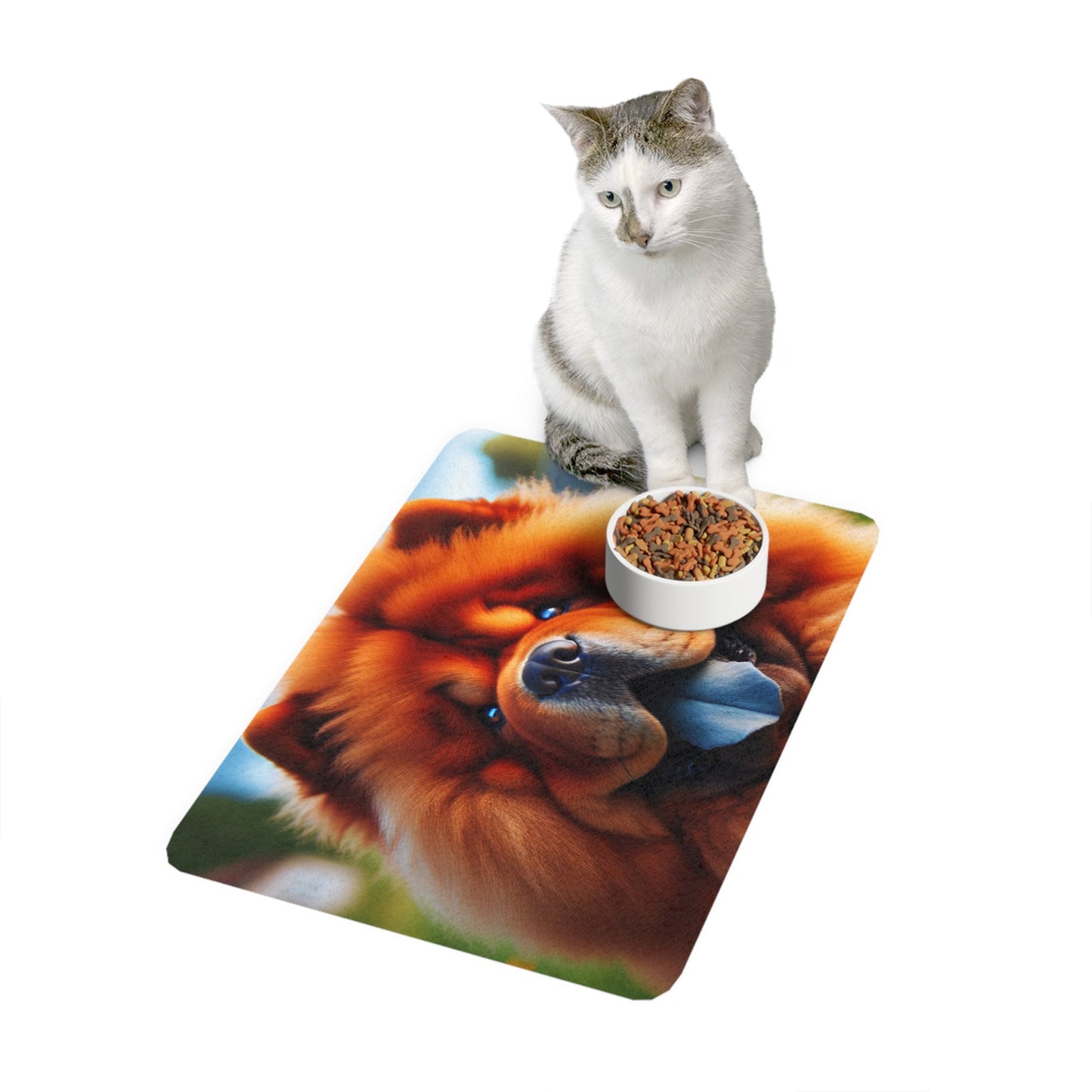 Tapis antidérapant pour animaux de compagnie – Tapis d'alimentation étanche pour chiens