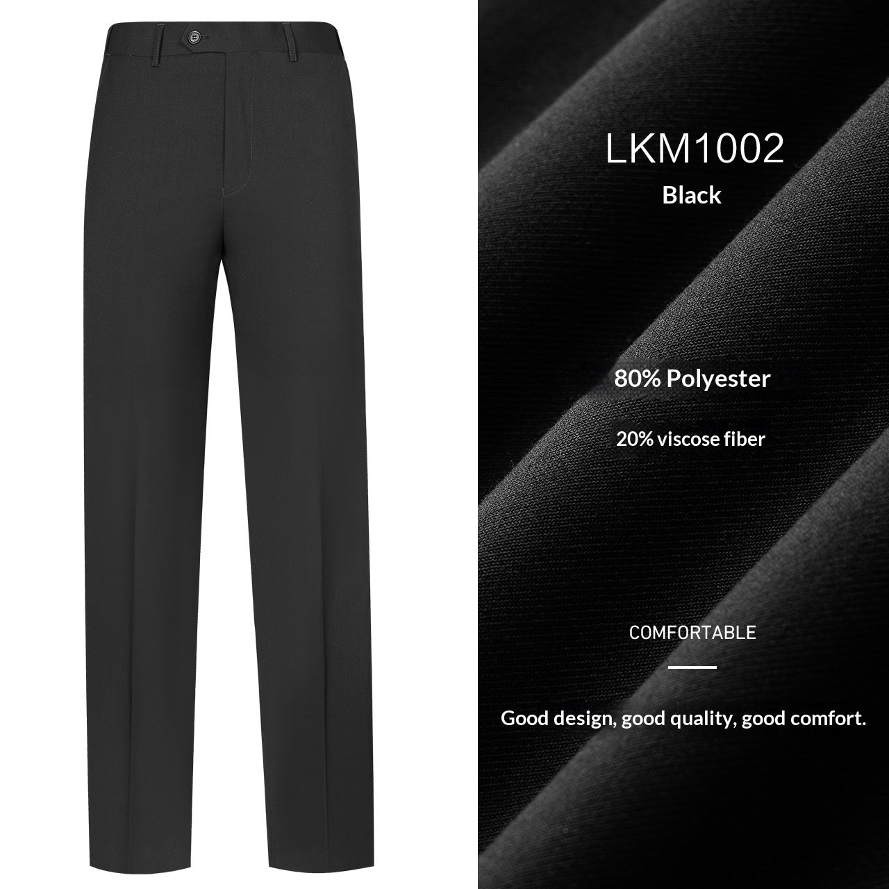 Mens Drapey Dress Pants Business-Casual Formal Wear