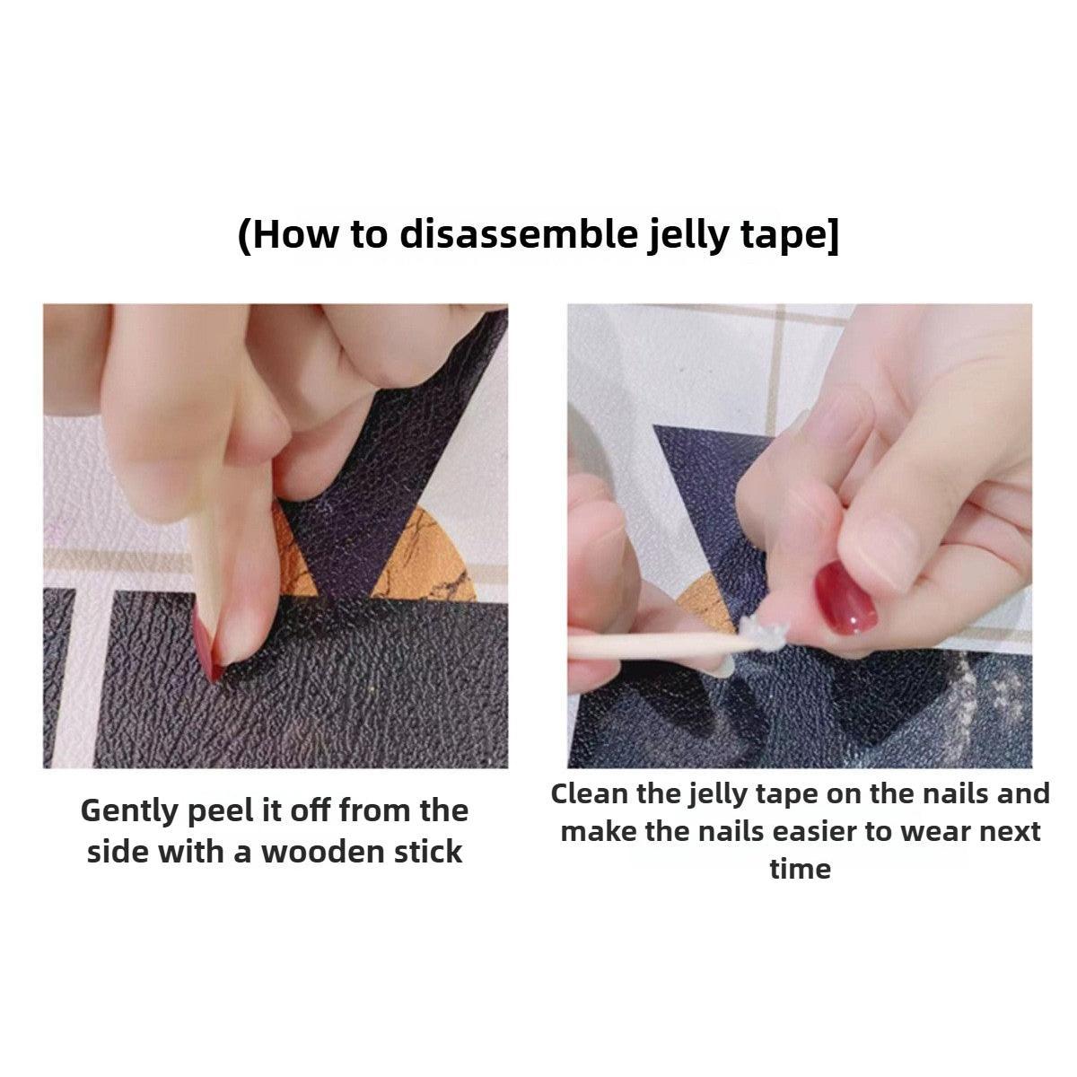 1038- Handmade press on nails fake nails removable Handmade Drawing Nails