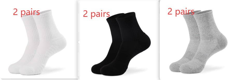 Pure Cotton Sports Socks With A Thickened Towelbacked SoleMens Basketball Style